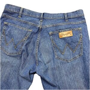 Wrangler Texas Stretch Jeans Mens 38x32 Straight Leg Classic Bootcut Mid Rise